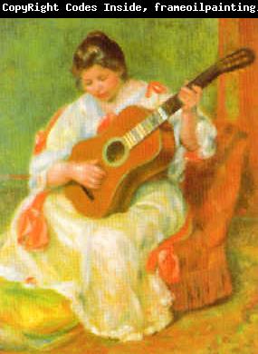 Pierre Renoir Woman with Guitar